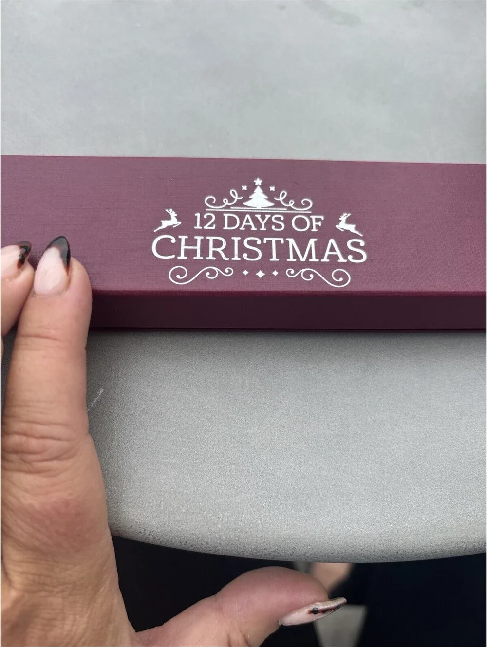 12 Days Of Christmas Charm Bracelet Sterling Silver Plated in Box